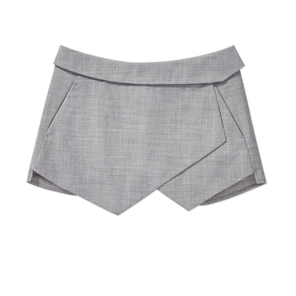 Talula grey wool blend skort - 4 - Picture 1 of 7